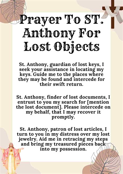 Prayer For Lost Objects .